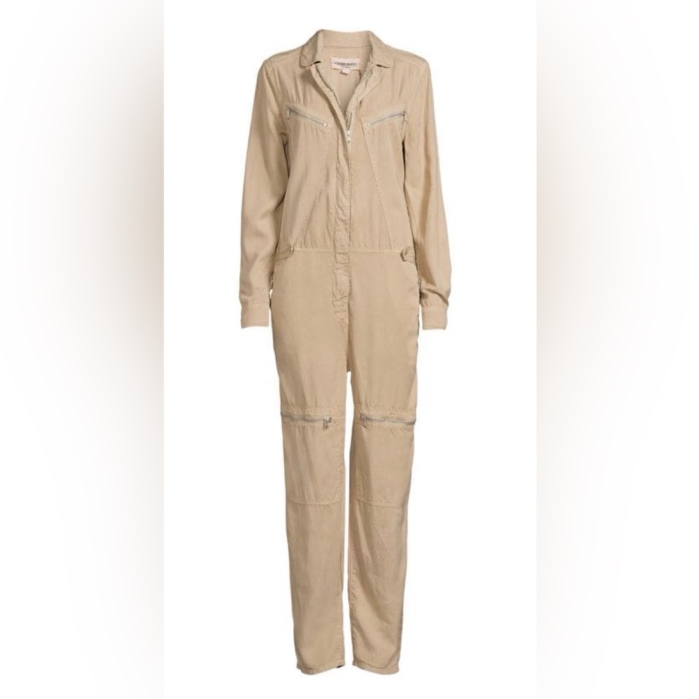 Etienne Marcel Tan Lyocell Aviator Jumpsuit - Picture 2 of 5
